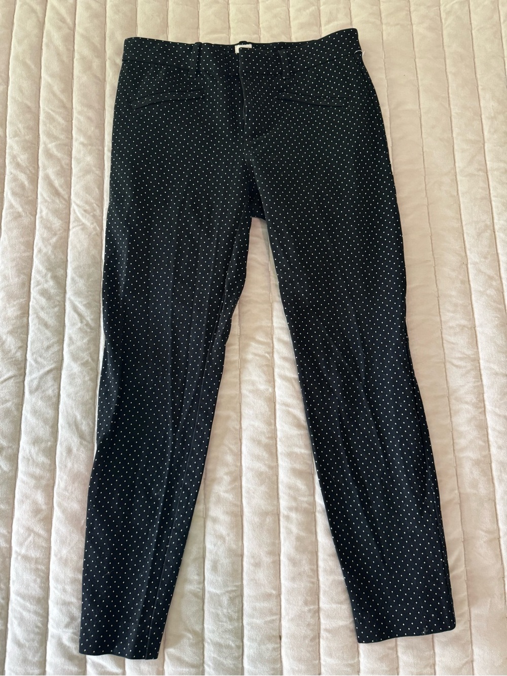 Gap Black Polka Dot Stretch Pants